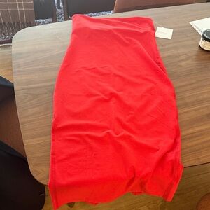 NWT Beyond Yoga Classic Red Bodycon Midi Dress